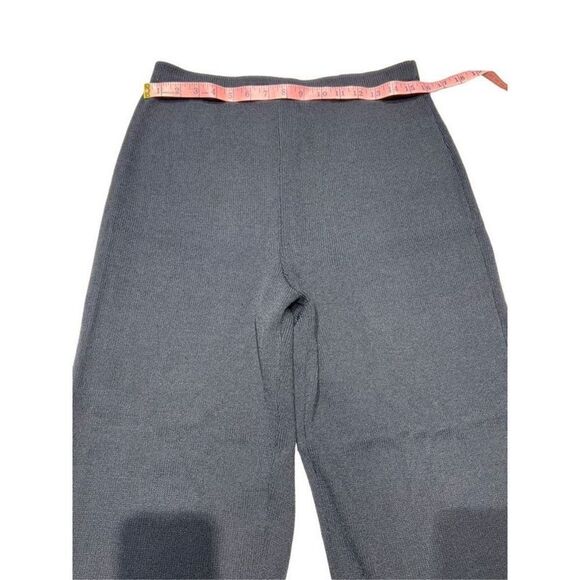 St. John Evening Womens Knit Pull On High Waisted Wide Leg Pants Black Size 10 - Picture 3 of 9